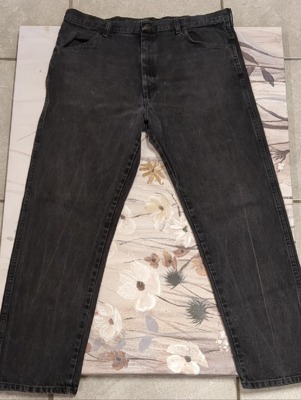Rustler Men's Black Denim Jeans